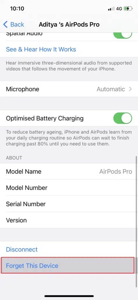 Select-Forget-This-Device-under-your-AirPods-473x1024-3 كيفية إصلاح مشكلة عدم إعادة تعيين AirPods