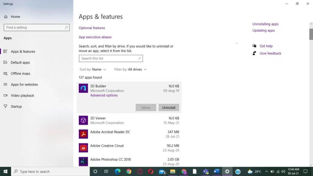 Select-Program-and-click-on-Uninstall-1024x576-1 إصلاح خطأ io.netty channel Abstract Channel$Annotated ConnectException في Minecraft