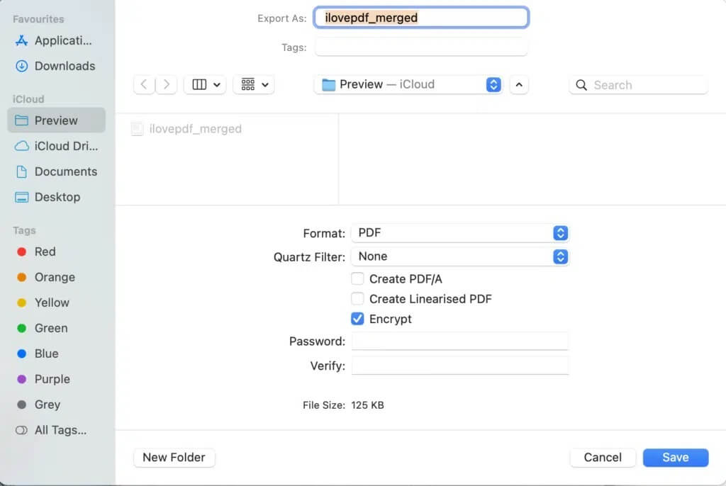 Select-the-Export-option-1024x686-1 كيفية حماية مجلد بكلمة مرور في نظام Mac
