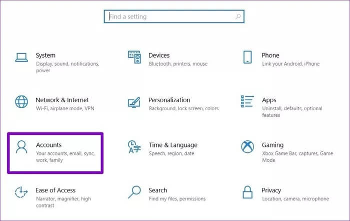Settings-App_935adec67b324b146ff212ec4c69054f أفضل 5 طرق لتغيير حساب المسؤول في Windows 10