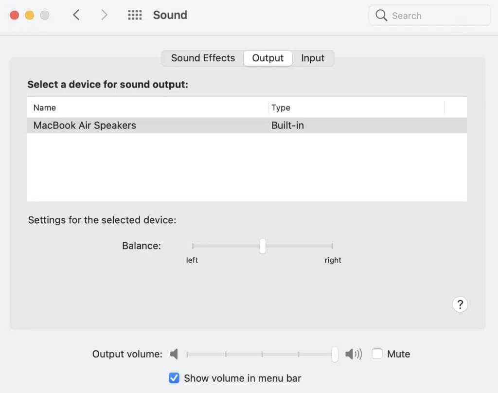 Shift-to-the-Input-tab-and-select-your-device-again-1024x808-1 كيفية إصلاح عدم عمل Bluetooth على نظام Mac