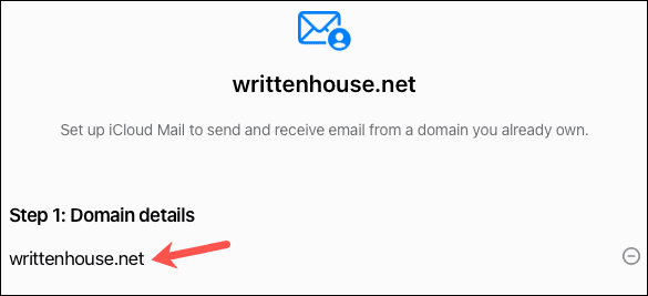 Step1DomainDetails-iCloudCustomEmailDomain كيفية إعداد دومين بريد إلكتروني مخصص على iCloud