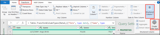 StructuredColumnCreateDataType-ExcelCreateDataType كيفية إنشاء نوع البيانات الخاصة بك في Microsoft Excel