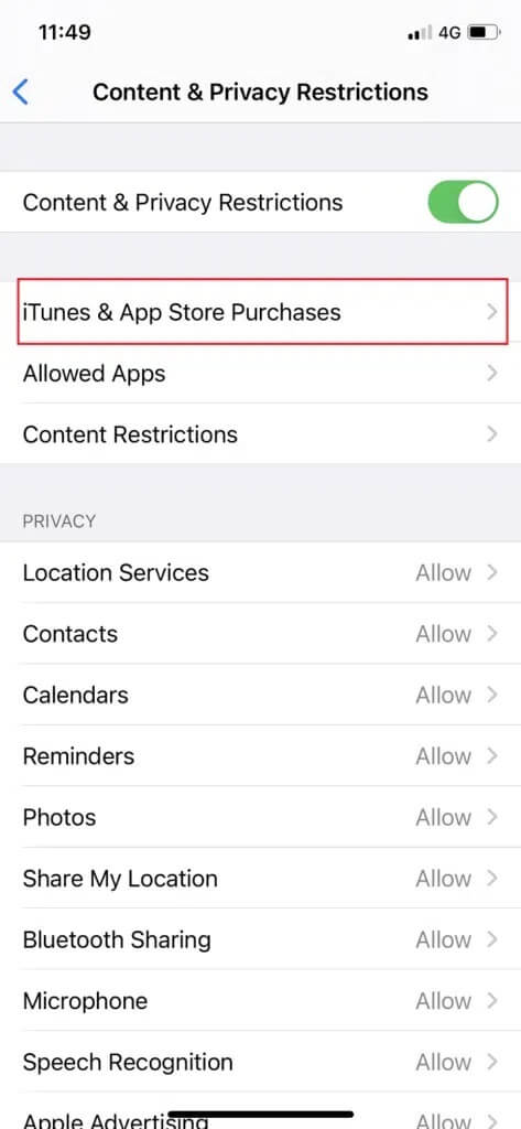 Tap-on-iTunes-App-Store-Purchases-473x1024-1 إصلاح App Store مفقود على iPhone