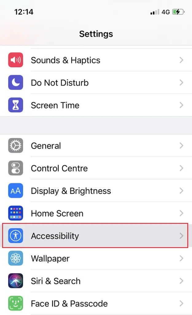Tap-the-Settings-menu-on-your-device-and-select-Accessibility-625x1024-2 لماذا تم تجميد وتوقف جهاز iPhone الخاص بي ولا إيقافه أو إعادة تشغيله