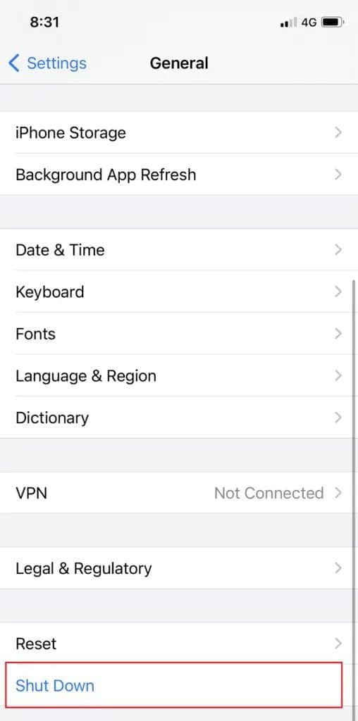 Tap-the-Shut-Down-option-displayed-at-the-bottom-of-the-screen-508x1024-1 كيفية إعادة ضبط المصنع لجهاز iPhone 7