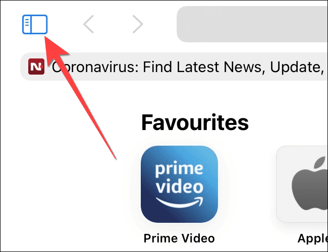 Tap-the-sidebar-icon-in-Safari-on-iPad 4 طرق لاستخدام التصفح الخاص في Safari على iPhone و iPad