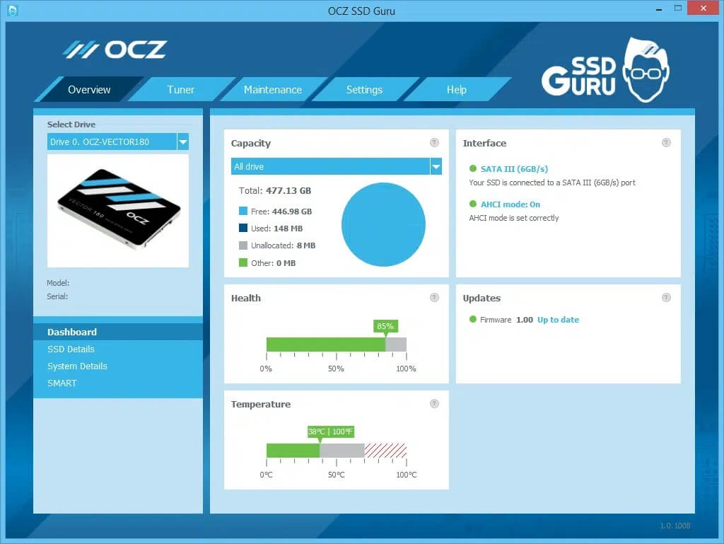 Toshiba-SSD-Utility-1-1 11 أداة مجانية للتحقق من صحة SSD وأدائه