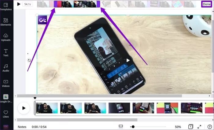 Trim-Video-in-Canva_935adec67b324b146ff212ec4c69054f كيفية إنشاء مقاطع فيديو وتحريرها في Canva