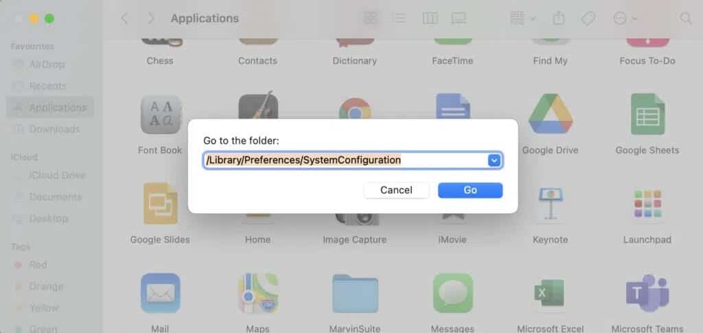 Type-the-following-and-press-Enter-LibraryPreferencesSystemConfiguration-1024x485-1 لماذا الإنترنت على جهاز Mac بطيئة للغاية؟