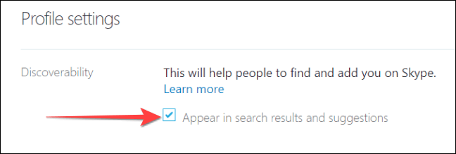 Uncheck-the-box-under-Discoverability هل يمكنك حذف حساب Skype الخاص بك؟