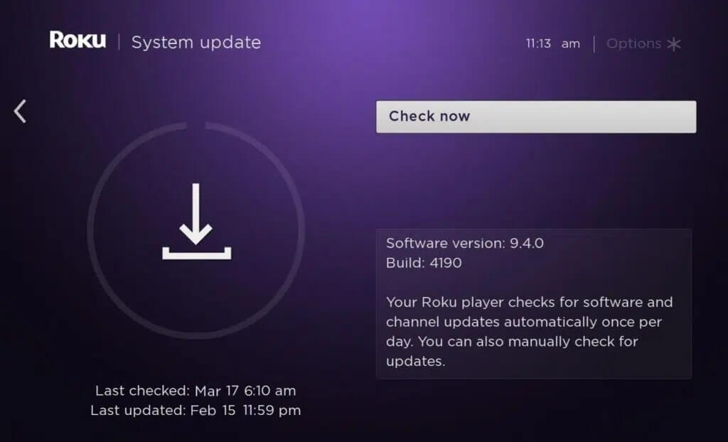 Update-your-Roku-Device-1024x622-2 كيفية إصلاح خطأ Hulu Token 3