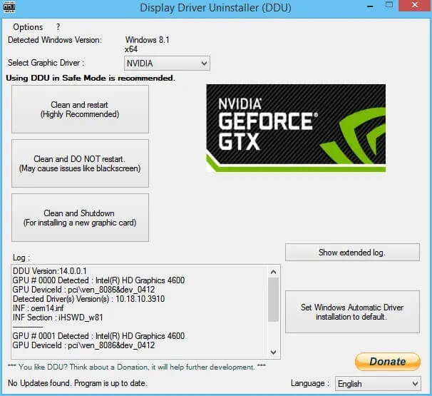 Use-Display-Driver-Uninstaller-to-uninstall-NVIDIA-Drivers إصلاح خطأ Destiny 2 Broccoli