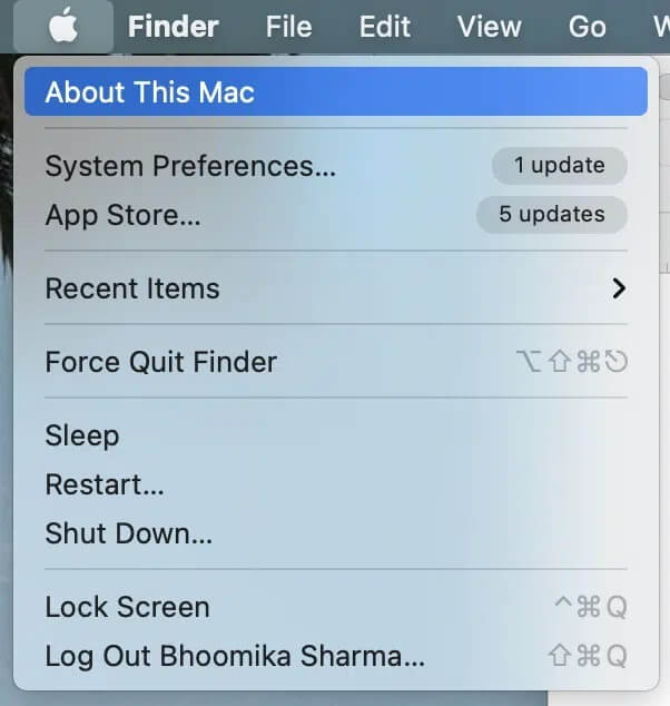 about-this-mac-1 كيفية إصلاح عدم عمل كاميرا الـ Mac