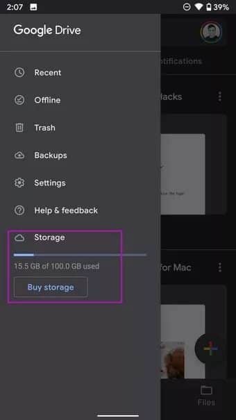 check-google-drive-storage_7c4a12eb7455b3a1ce1ef1cadcf29289 أفضل 8 طرق لإصلاح تحميل Google Drive غير المكتمل على Android