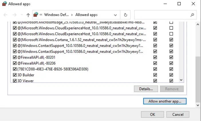 click-on-allow-another-app-option-1 إصلاح خطأ io.netty channel Abstract Channel$Annotated ConnectException في Minecraft