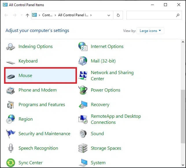 click-on-the-mouse-and-switch-to-the-wheel-tab- إصلاح عدم القدرة على التمرير بشكل صحيح من خلال عجلة الماوس