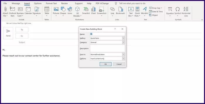 create-email-template-in-microsoft-outlook-step-11_935adec67b324b146ff212ec4c69054f كيفية إنشاء قوالب بريد إلكتروني في Microsoft Outlook