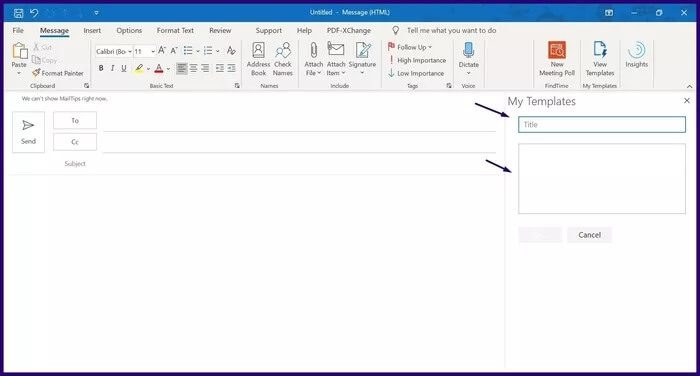 كيفية إنشاء قوالب بريد إلكتروني في Microsoft Outlook - %categories