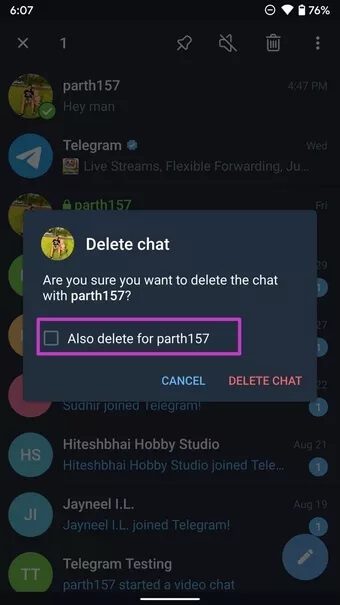 delete chat for other person as well 7c4a12eb7455b3a1ce1ef1cadcf29289 - إختفاء رسائل Telegram