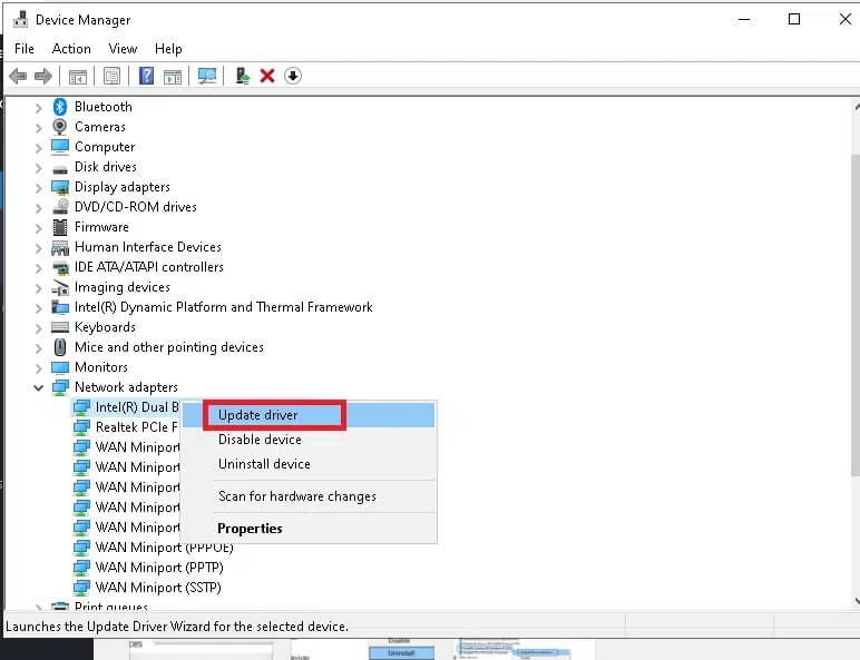 double-click-on-network-adapters لماذا يتم قطع اتصال الإنترنت لدي كل بضع دقائق؟