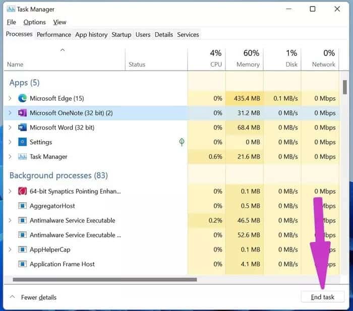 end-onenote-tasks_935adec67b324b146ff212ec4c69054f أفضل 10 طرق لإصلاح عدم فتح OneNote على Windows 10/11