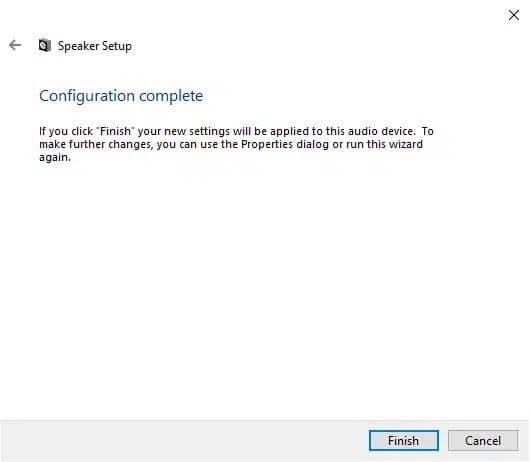 finally-click-on-finish إصلاح استمرار انقطاع الصوت في نظام التشغيل Windows 10