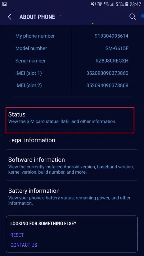 finally-tap-on-status-576x1024-1 فحص رقم Lenovo التسلسلي