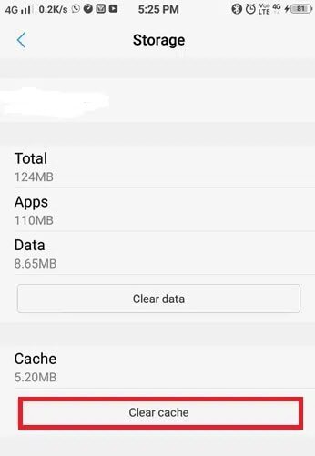 here-tap-clear-cache- إصلاح للأسف توقفت خدمة IMS