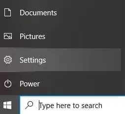 hit-the-windows-key-and-select-the-settings-option إصلاح خطأ io.netty channel Abstract Channel$Annotated ConnectException في Minecraft