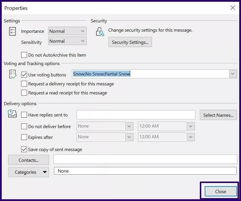 how-to-create-poll-using-microsoft-outlook-voting-button-step-10_4d470f76dc99e18ad75087b1b8410ea9 كيفية إنشاء استطلاع باستخدام أزرار التصويت في Microsoft Outlook