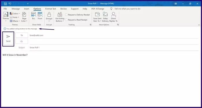 كيفية إنشاء استطلاع باستخدام أزرار التصويت في Microsoft Outlook - %categories