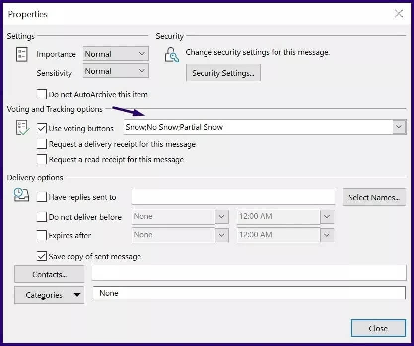 how-to-create-poll-using-microsoft-outlook-voting-button-step-9_4d470f76dc99e18ad75087b1b8410ea9 كيفية إنشاء استطلاع باستخدام أزرار التصويت في Microsoft Outlook