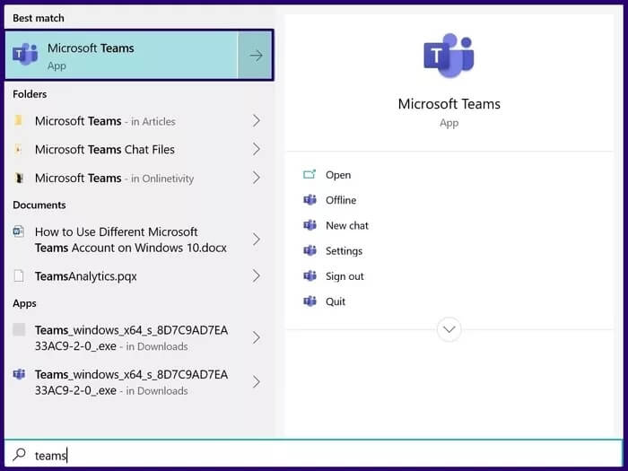 كيفية استخدام حسابات Microsoft Teams المختلفة على Windows 10 - %categories