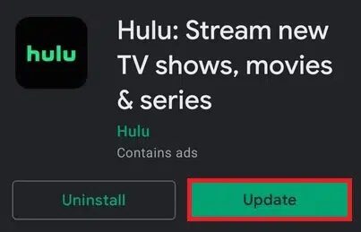 if-an-update-is-available-on-your-device-tap-the كيفية إصلاح خطأ Hulu Token 5