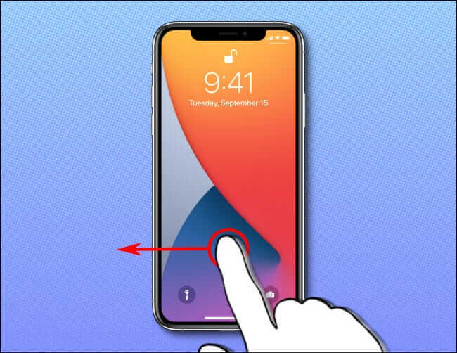 iphone_swipe_left_lock_2 أسرع طريقة لفتح الكاميرا على iPhone