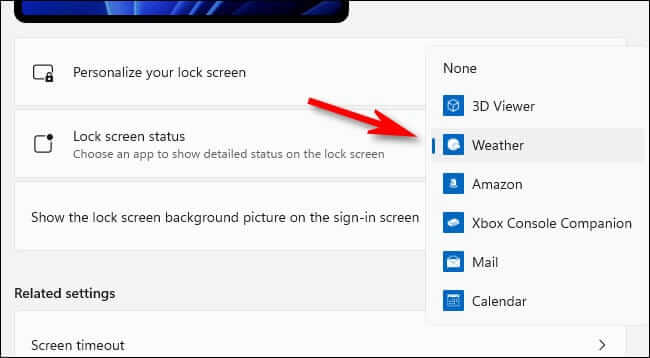 lock_screen_status كيفية تخصيص شاشة القفل على Windows 11