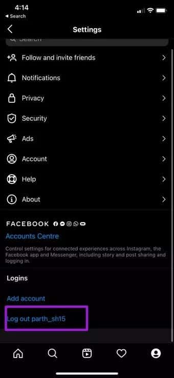 log-out-from-instagram_7c4a12eb7455b3a1ce1ef1cadcf29289 8 أفضل الطرق لإصلاح مشكلة عدم تمكن Instagram من تحديث التغذية