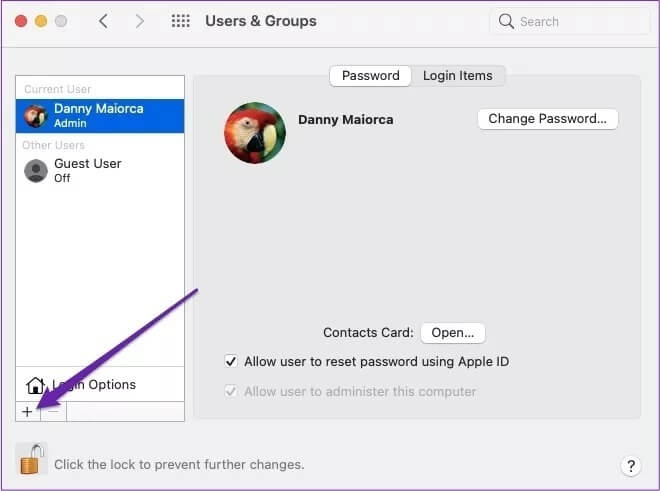 mac-add-new-user-button_4d470f76dc99e18ad75087b1b8410ea9 كيفية إضافة أو إزالة المسؤولين على Mac