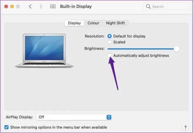 mac-automatically-adjust-brightness_4d470f76dc99e18ad75087b1b8410ea9 كيفية إصلاح استنزاف بطارية جهاز Mac بسرعة بعد إغلاق التطبيقات
