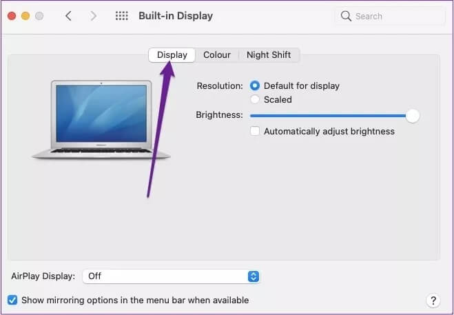 mac-built-in-display-settings_4d470f76dc99e18ad75087b1b8410ea9 أفضل 5 تعديلات لإعدادات شاشة Mac للاستمتاع بصور أفضل