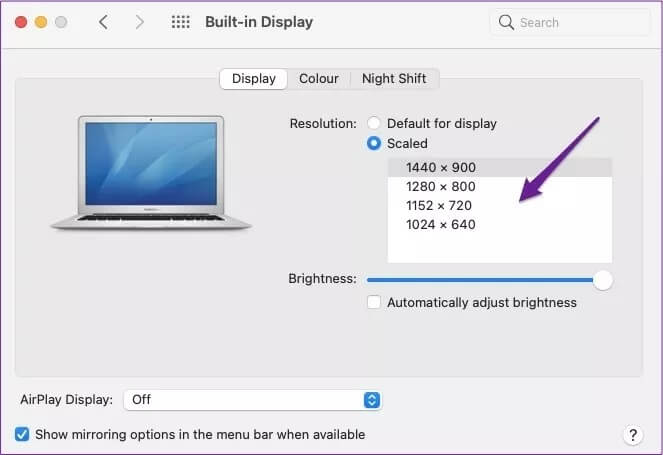 mac-on-screen-resolutions_4d470f76dc99e18ad75087b1b8410ea9 أفضل 5 تعديلات لإعدادات شاشة Mac للاستمتاع بصور أفضل