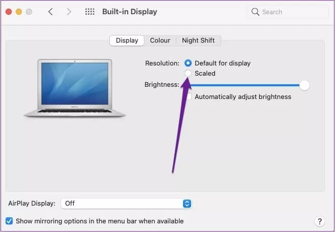 mac-scaled-built-in-display_4d470f76dc99e18ad75087b1b8410ea9 أفضل 5 تعديلات لإعدادات شاشة Mac للاستمتاع بصور أفضل