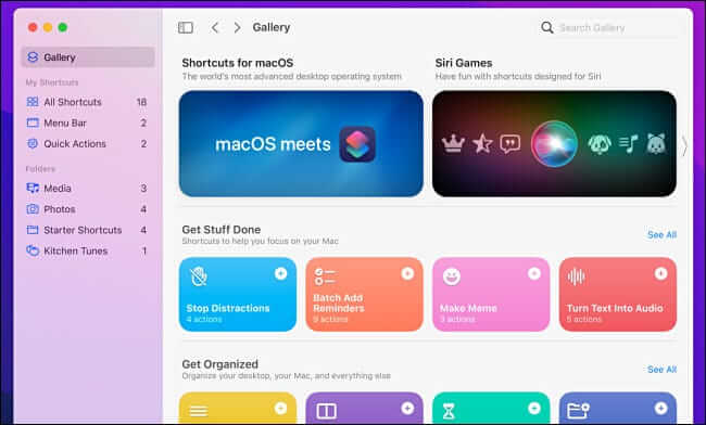 mac_shortcuts الجديد في iOS 15 و iPadOS 15 و macOS Monterey