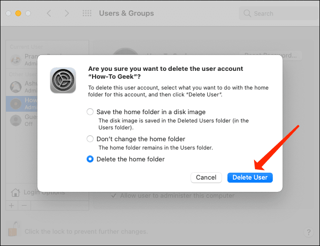 كيفية حذف حساب مستخدم على جهاز Mac - %categories