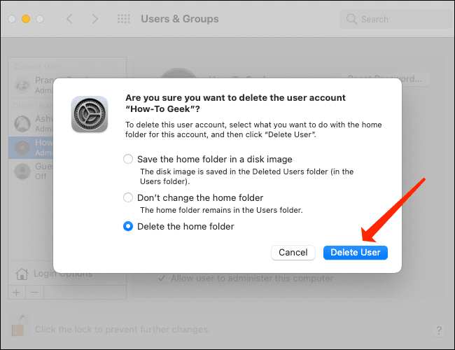 macos-delete-user كيفية حذف حساب مستخدم على جهاز Mac