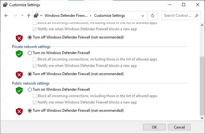 now-check-the-boxes-turn-off-windows-defender-fi كيفية إصلاح Steam لا يقوم بتحميل الألعاب