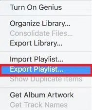 now-click-on-export-playlist... كيفية نقل قائمة التشغيل من iPhone إلى iTunes