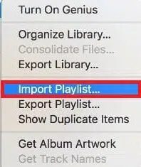 now-click-on-import-playlist... كيفية نقل قائمة التشغيل من iPhone إلى iTunes