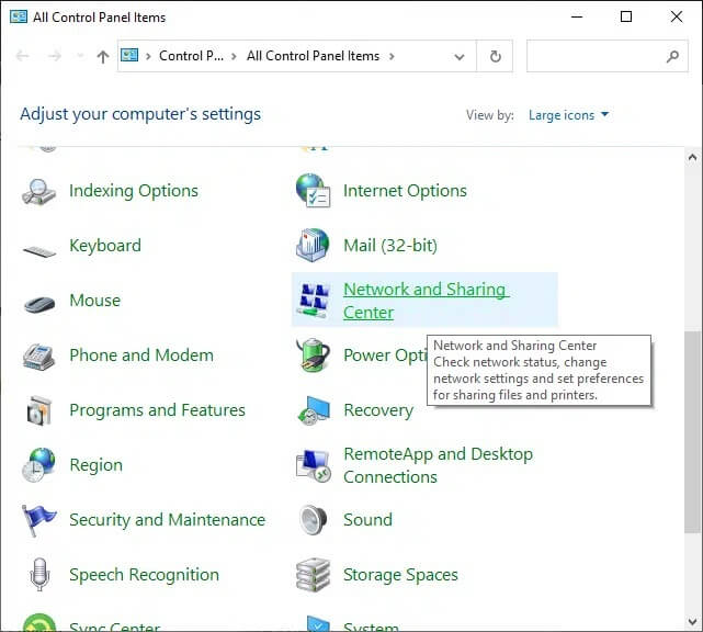 now-navigate-to-network-and-sharing-center-and-cl كيفية إصلاح مشكلة Hamachi Tunnel